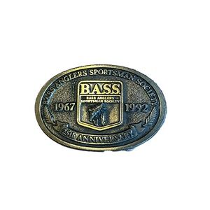 BASS Anglers Sportsman's Society 25th Anniversary Belt Buckle